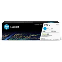 HP Toner, 222A Cyan Original LaserJet-Tonerkartusche, 1200 Seiten, Cyan,