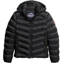 Superdry Damen. Fuji Steppjacke mit Kapuze schwarz 44 - 44