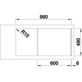 Blanco DINAS XL6S RV BF mU 2B mAF