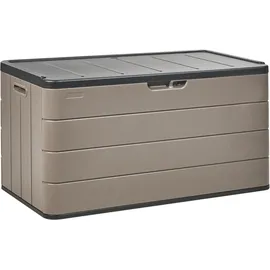 Beliani Aufbewahrungsbox 116 x 60 cm Braun/Schwarz