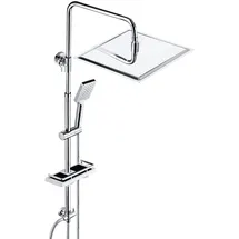 JOHO Edelstahl Duschsystem ohne Armatur Chrom 30x30cm