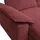 Mendler Eckcouch Stoff 3-Sitzer Rot