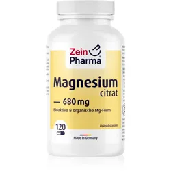 ZeinPharma Magnesiumcitrat 680 mg Kapseln für die effektive Magnesiumergänzung 120 KAP