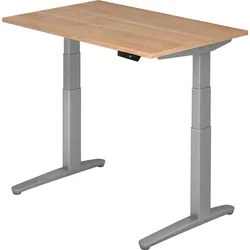 bümö elektrisch höhenverstellbarer Schreibtisch 120x80 cm mit Memory-Steuerung - Design Schreibtisch höhenverstellbar elektrisch, elektrischer