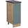 Vicco Apothekerschrank R-Line Blau-Grau/Goldkraft Eiche 30 cm AP Anthrazit