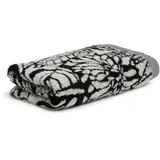 Möve Brooklyn Botanic Handtuch 50 x 100 cm aus 85% Baumwolle / 10% Viskose / 5% Leinen, Nature/Black