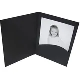 Daiber Portraitmappe 10x15 Schwarz 100 St.
