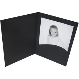Daiber Portraitmappe 10x15 Schwarz 100 St.
