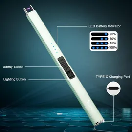 SUPRUS Elektrisches Feuerzeug Wiederaufladbar Winddicht