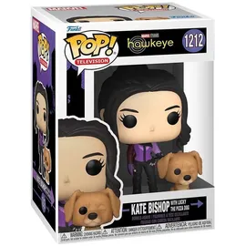 Funko Hawkeye Kate Bishop Figur mit Lucky dem Pizza-Hund 10 cm