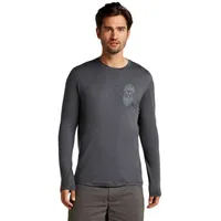Icebreaker Merino 150 Tech Lite Solar Langarm-t-shirt - Obsidian - L