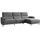 KAWOLA Ecksofa ADRIANA anthrazit