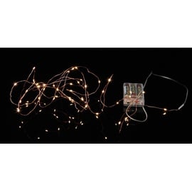 Star Trading LED-Draht Lichterkette Kupfer Dew Drops 40er warmweiß Batterie 728-21 : Kupfer