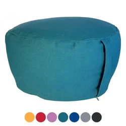 Casamia Yogakissen Meditationskissen Sitzkissen Lotus rund 31x16x31 cm Bezug waschbar : türkis - jungle