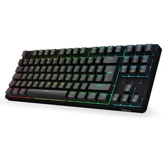 CIY X77 Mechanische Gaming Tastatur, 88 Tastaten QWERTZ RGB