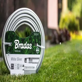 Bradas Gartenschlauch 50 m 1/2" weiß-silber