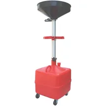 CCLIFE Ölauffangwagen 35L Kunststoff 69-175cm rot mit Rollen