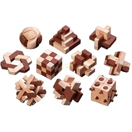 Philos 6922 - Holzpuzzle-Sortiment 10 Puzzle