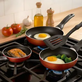 Wellhome Well Home Pfannen-Set 4-tlg. 16 cm + 20 cm + 24 cm + 28 cm