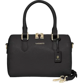 lazarotti Handtasche Bologna Leather Bowling Bag Black