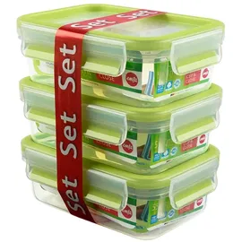 Emsa Frischhaltedose rechteckig blau 0,55 l 3-teilig