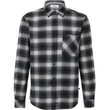 s.Oliver Kariertes Hemd aus Flanell Schwarz/Weiß XL