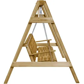 vidaXL Garten-Schaukelbank natur 2-Sitzer