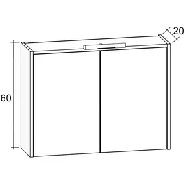 Riho Porto 80 cm eiche hell
