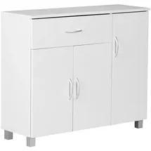 Wohnling Sideboard 90 x 75 x 30 cm Weiß