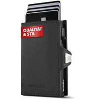 SF SCOFIELD SCOFIELD Duality Slim Wallet mit Münzfach | Kartenetui Herren 9-10 Karten | Geldbeutel Portemonnaie mit RFID Schutz | Wallets for Men | Kreditkartenetui