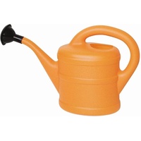 geli Gießkanne mit Brause Kindergießkanne Blumenkanne mit Brause Klein 1 Liter aus Kunststoff in orange,