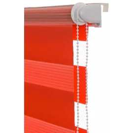 K-HOME Doppelrollo Andorra 70 x 200 cm orange/rot