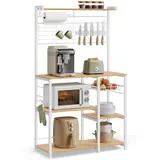 VASAGLE Standregal mit Küchenrollenhalter und 12 Haken