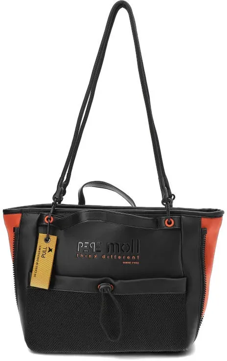 Schwarze Geräumige Damen Tasche Pepe Moll, universal