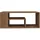 furnicato Couchtisch Braun Eiche 100 x 40 x 50 cm