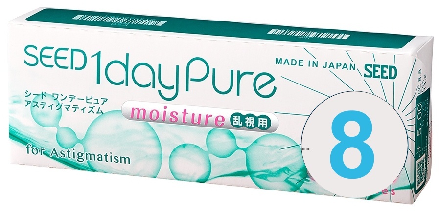 Seed 1dayPure moisture for astigmatism 8er