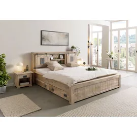 MASSIVMOEBEL24.DE Railway 200 x 200 cm Beige