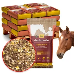 deukavallo Apfelmash 18x15kg - Mashfutter mit Apfeltrester und Leinsamen für Pferde