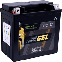 Intact Bike-Power Gel Motorradbatterie GEL12-14-BS, 12Ah (DIN 51214, YTX14-BS