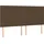 vidaXL Boxspringbett mit Matratze Dunkelbraun 180x200 cm Stoff