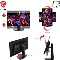 MSI MPG 321URXDE QD-OLED Gaming Monitor - 4K UHD, 240 Hz, 0,03ms MSI OLED Care 2.0, HDMI 2.1 mit 48Gbps Bandbreite, 120Hz , VRR und ALLM Unterstützung