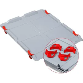 Proregal SparSet 40x Schiebeschnappverschluss Rot für Eurobox NextGen (4er Set)