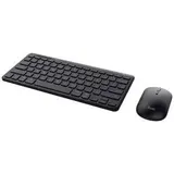 Trust Lyra WL Bluetooth®, Funk Tastatur, Maus-Set Wiederaufladbar, Geräuscharme Tasten,