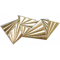 KUNSTLOFT Wanddeko, Gold, Metall, 110x56x5 cm, Dekoration, Skulpturen &