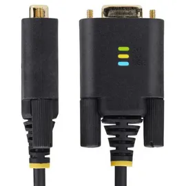 Startech 3m USB Null Modem Seriell Adapterkabel, USB-A auf DB9 RS232, FTDI, COM Retention, LED, wechselbare DB9 Schrauben und Muttern