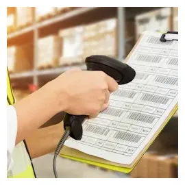 Aplic Handscanner Wireless Barcode Scanner 2.4 GHz 1D 2D, 2000 mAh, inkl. Standfuß