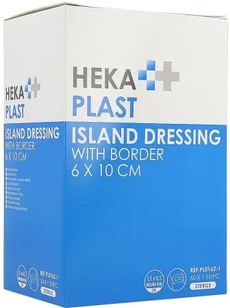 Hekaplast Rand Inselpflaster Steril 6x10cm 25 Stück