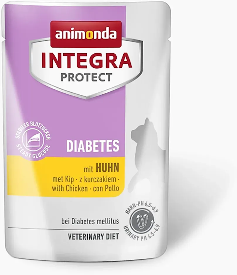 Animonda Integra Sparpaket 48 x 85g Protect Diabetes Huhn