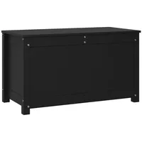 VidaXL Truhe Schwarz 80x40x45,5 cm Massivholz Kiefer