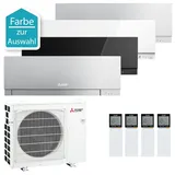 Mitsubishi Multisplit Premium 4x 2,5 kW + MXZ-4F72VF - Farbe zur Auswahl